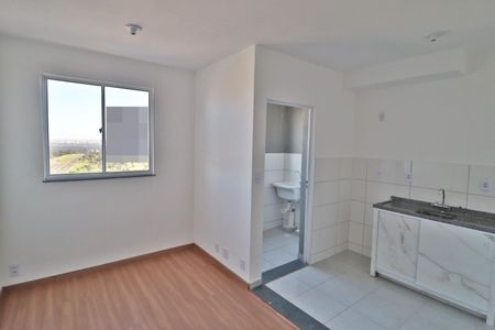 Sala de apartamento para alugar com 2 quartos, 58m² em Jardim Inconfidencia, Uberlândia