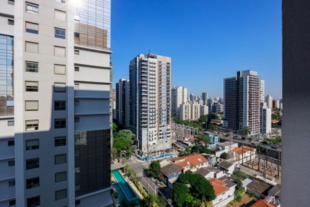 Sala - Vista de apartamento para alugar com 1 quarto, 32m² em Campo Belo, São Paulo