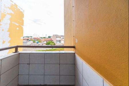 Varanda da Sala de apartamento para alugar com 1 quarto, 56m² em Parque Sao Vicente, Santo André