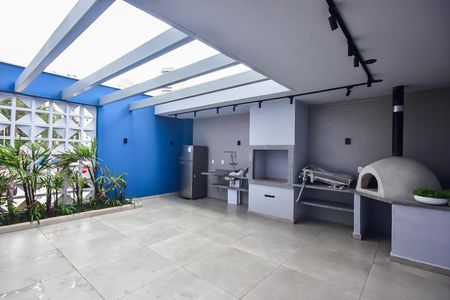 Studio para alugar com 28m², 1 quarto e 1 vagaChurrasqueira