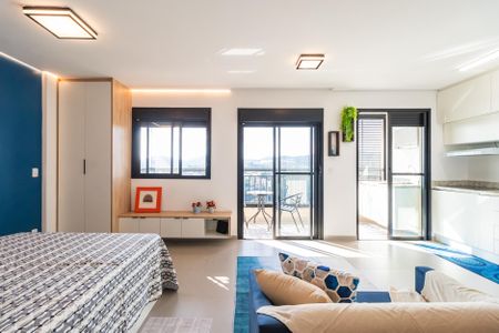 Sala/Quarto de apartamento para alugar com 1 quarto, 47m² em Empresarial 18 do Forte, Barueri