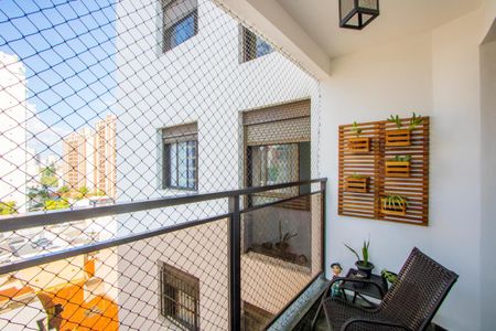 Varanda da sala de apartamento à venda com 4 quartos, 139m² em Jardim Bela Vista, Santo André
