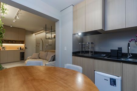 Varanda da Sala de apartamento à venda com 2 quartos, 62m² em Jardim das Acacias, São Paulo