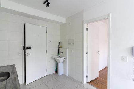 Cozinha  de apartamento à venda com 1 quarto, 26m² em Jardim Cidalia, São Paulo