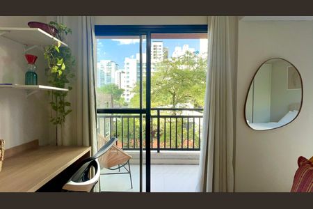 Studio para alugar com 27m², 1 quarto e sem vagaVaranda