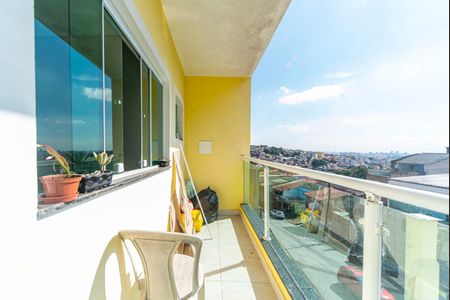 Varanda da Sala de apartamento para alugar com 2 quartos, 70m² em Jardim Isabella, Santo André