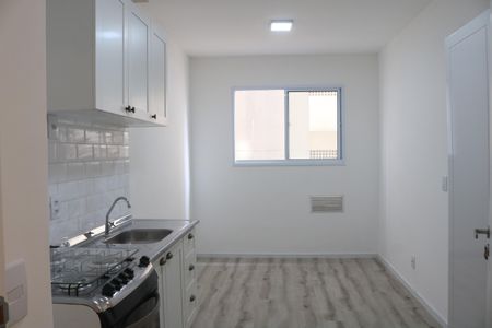 Sala e Cozinha Integrada de apartamento para alugar com 1 quarto, 25m² em Barra Funda, São Paulo