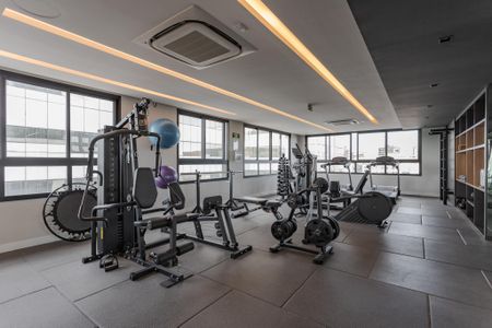 Studio para alugar com 25m², 1 quarto e 1 vaga Studio para alugar com 25m², 1 quarto e 1 vagaÁrea comum - Academia