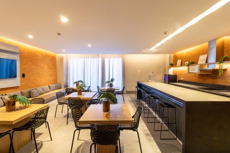 Studio para alugar com 37m², 1 quarto e 1 vaga Studio para alugar com 37m², 1 quarto e 1 vagaÁrea comum - Salão de festas