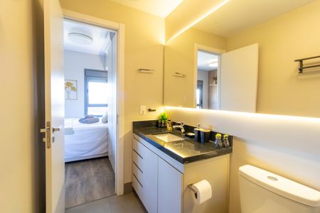 Studio para alugar com 37m², 1 quarto e 1 vaga Studio para alugar com 37m², 1 quarto e 1 vagaBanheiro