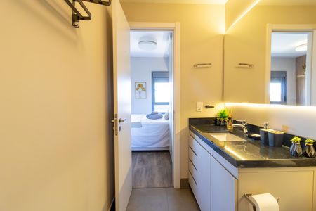Studio para alugar com 37m², 1 quarto e 1 vaga Studio para alugar com 37m², 1 quarto e 1 vagaBanheiro