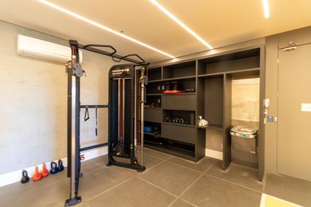 Área comum - Academia de kitnet/studio para alugar com 1 quarto, 37m² em Teresópolis, Porto Alegre