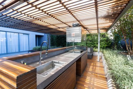 Studio para alugar com 37m², 1 quarto e 1 vaga Studio para alugar com 37m², 1 quarto e 1 vagaÁrea comum - Churrasqueira