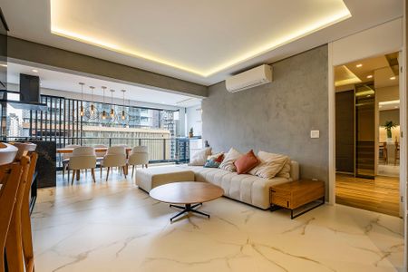 Sala/Cozinha de apartamento para alugar com 1 quarto, 73m² em Pinheiros, São Paulo