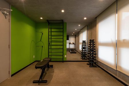 Studio para alugar com 32m², 1 quarto e sem vaga Studio para alugar com 32m², 1 quarto e sem vagaAcademia