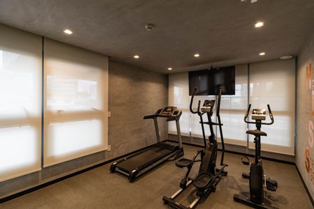 Studio para alugar com 32m², 1 quarto e sem vaga Studio para alugar com 32m², 1 quarto e sem vagaAcademia