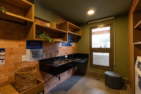 Studio para alugar com 32m², 1 quarto e sem vaga Studio para alugar com 32m², 1 quarto e sem vagaLavanderia