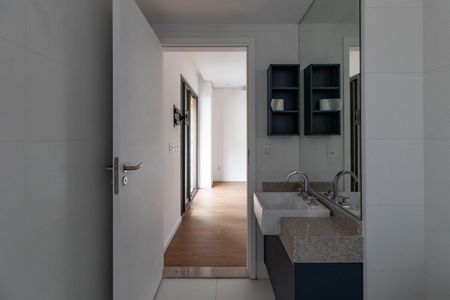 Banheiro de kitnet/studio para alugar com 1 quarto, 32m² em Perdizes, São Paulo
