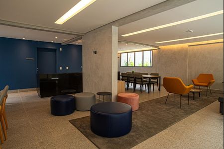 Apartamento para alugar com 24m², 1 quarto e 1 vaga Apartamento para alugar com 24m², 1 quarto e 1 vagaÁrea comum - Salão de festas