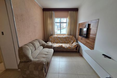 Sala de apartamento para alugar com 1 quarto, 55m² em Guilhermina, Praia Grande