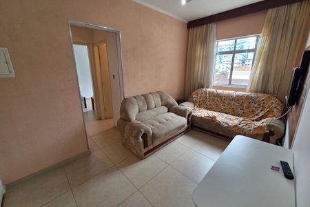 Sala de apartamento para alugar com 1 quarto, 55m² em Guilhermina, Praia Grande