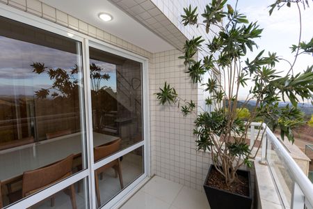 Varanda da Sala de Jantar de apartamento à venda com 2 quartos, 74m² em Vila da Serra, Nova Lima