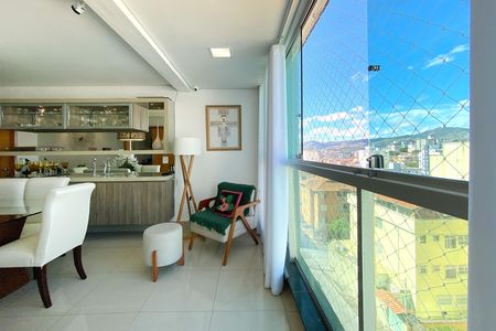 Varanda da Sala de apartamento à venda com 3 quartos, 167m² em Sagrada Família, Belo Horizonte