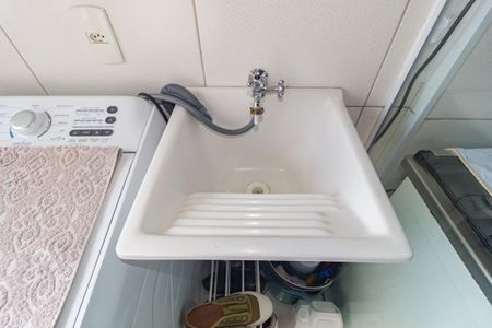 Apartamento para alugar com 44m², 1 quarto e 1 vagaDetalhe - Área de Serviço