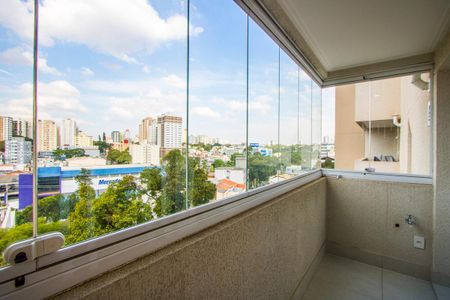 Varanda da sala de apartamento para alugar com 2 quartos, 64m² em Jardim Bela Vista, Santo André