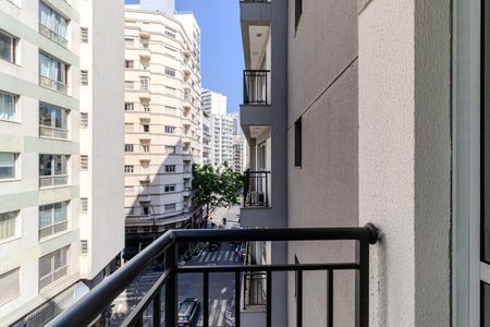 Varanda do Studio de kitnet/studio para alugar com 1 quarto, 35m² em República, São Paulo