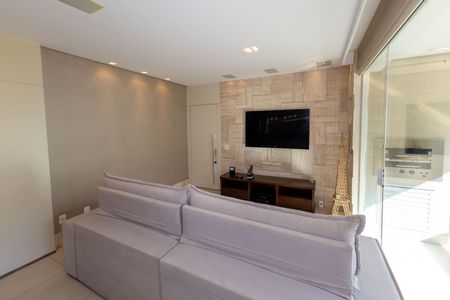Sala de TV de apartamento para alugar com 3 quartos, 124m² em Vila da Serra, Nova Lima