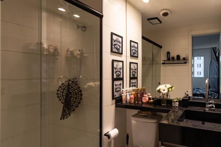 Banheiro da Suíte de apartamento à venda com 1 quarto, 26m² em Barra Funda, São Paulo