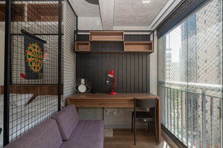 Studio à venda com 40m², 1 quarto e 1 vagaVaranda do Quarto