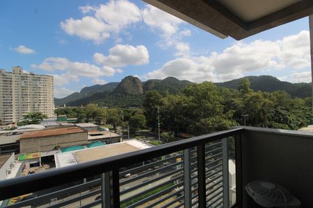 Studio à venda com 34m², 1 quarto e 1 vagaVaranda