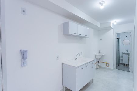Cozinha de apartamento à venda com 2 quartos, 34m² em Moinho Velho, São Paulo