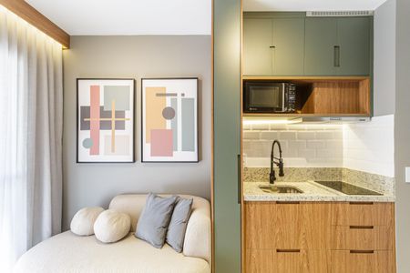 Apartamento à venda com 25m², 1 quarto e sem vaga Apartamento à venda com 25m², 1 quarto e sem vagaSala/Cozinha