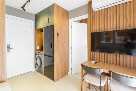 Apartamento à venda com 25m², 1 quarto e sem vaga Apartamento à venda com 25m², 1 quarto e sem vagaSala/Cozinha