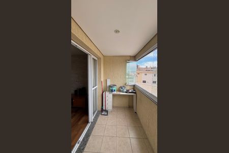 Sala - Sala de Jantar  Varanda de apartamento para alugar com 2 quartos, 70m² em Vila Camilópolis, Santo André