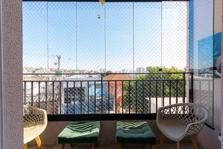 Varanda da Sala de casa de condomínio à venda com 1 quarto, 44m² em Vila Paulo Silas, São Paulo