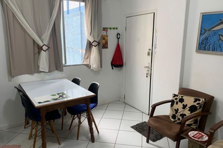 Sala de apartamento para alugar com 1 quarto, 55m² em Boqueirão, Santos