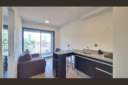 Sala/Cozinha de apartamento para alugar com 1 quarto, 32m² em Pompeia, São Paulo