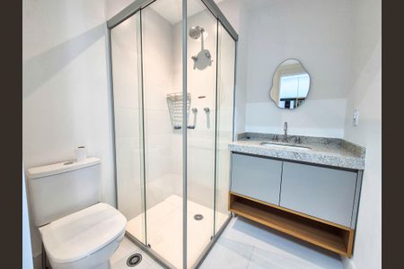 Banheiro de apartamento para alugar com 1 quarto, 30m² em Higienópolis, São Paulo