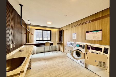 Studio para alugar com 24m², 1 quarto e sem vaga Studio para alugar com 24m², 1 quarto e sem vagaLavanderia