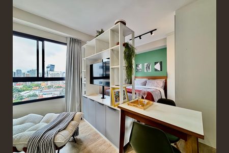 Studio de kitnet/studio para alugar com 1 quarto, 24m² em Pinheiros, São Paulo