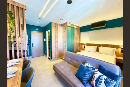 Studio para alugar com 29m², 1 quarto e sem vagaSala quarto 