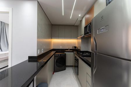 Cozinha Americana de apartamento para alugar com 2 quartos, 32m² em Várzea da Barra Funda, São Paulo