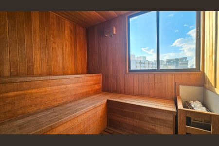 Studio à venda com 34m², 1 quarto e sem vagaSauna