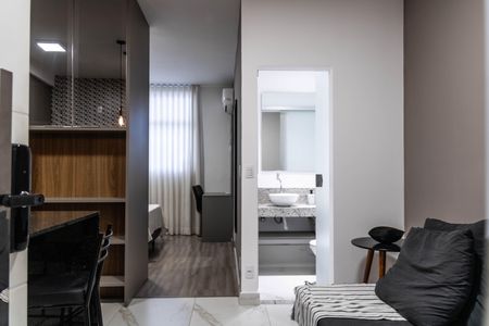 Sala de apartamento para alugar com 1 quarto, 35m² em Estoril, Belo Horizonte