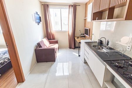 Sala/Cozinha de apartamento para alugar com 1 quarto, 33m² em Belenzinho, São Paulo