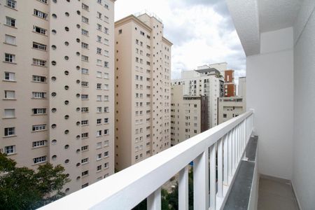 Varanda de kitnet/studio à venda com 1 quarto, 27m² em Jardim Paulista, São Paulo
